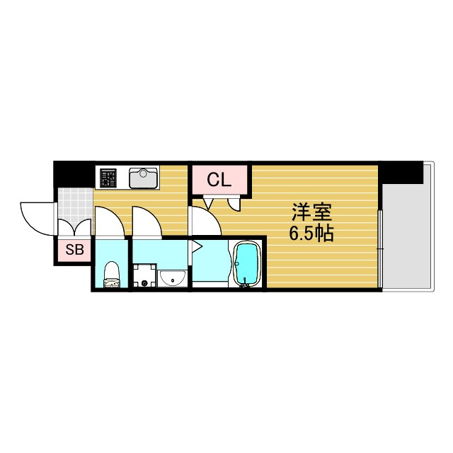 レジュールアッシュ三国本町の間取り