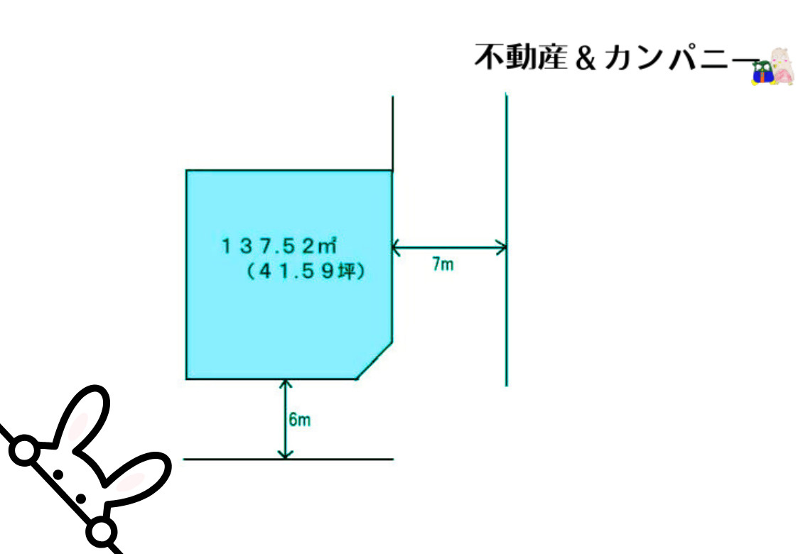 松山市鉄砲町の売地の土地図