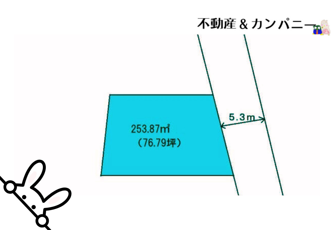 松山市衣山５丁目の売地の土地図