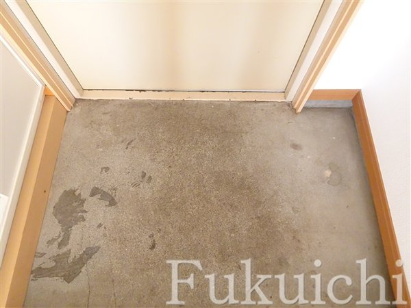 道間マンションの玄関