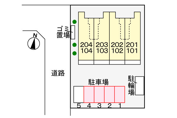 クーネル東松戸の駐車場|駐車場