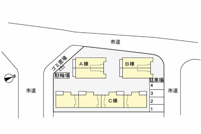 クレメント・リヴァー　Ａ棟の駐車場|駐車場