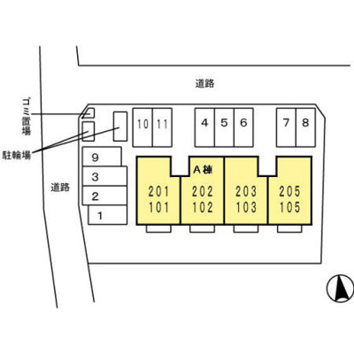 【区画図】 | パインアベニューハイムA棟