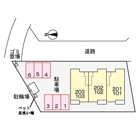 ジェントリー1の駐車場