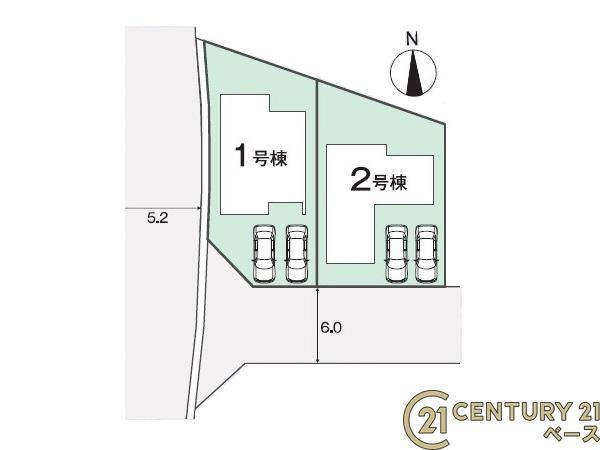 リナージュ古市町 ２号棟 ／新築一戸建の区画図|■こちらの物件は２号棟です！■
