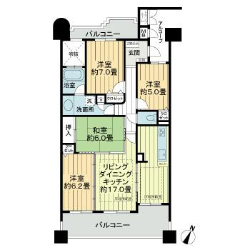 【間取り】 | ライオンズプラザ三河安城