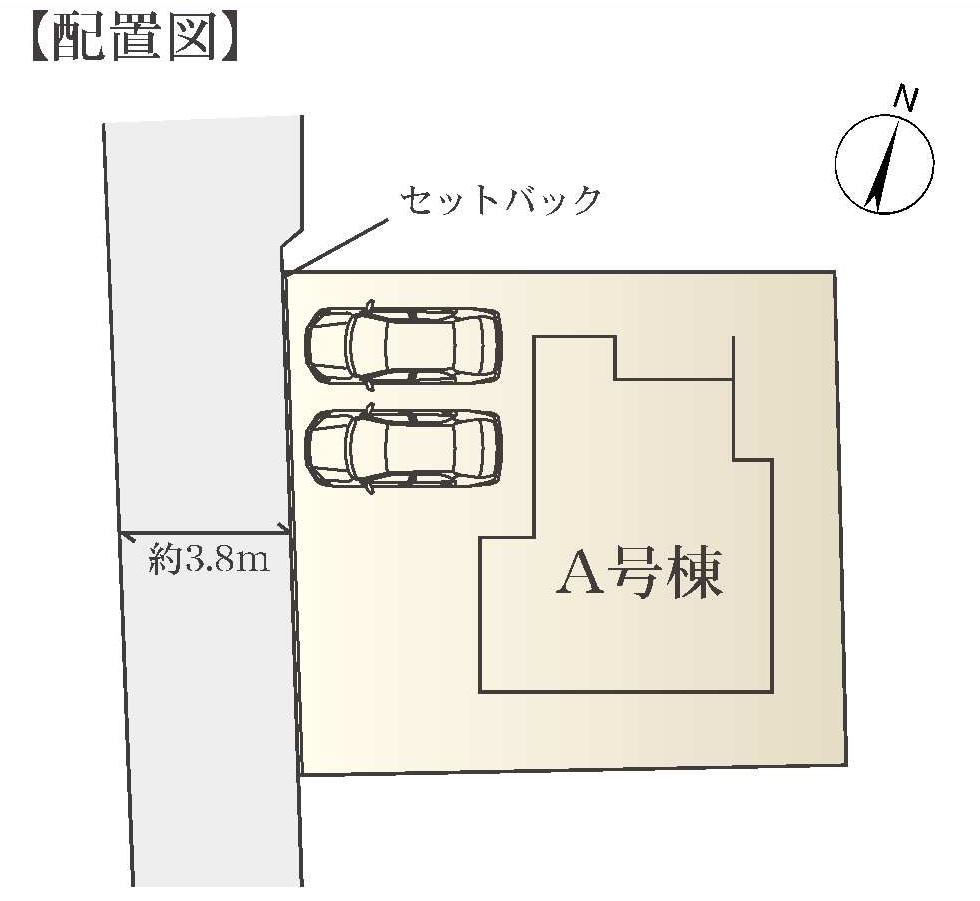 【横浜市旭区さちが丘104-4新築戸建て】★仲介手数料無料★（さちが丘小学校・万騎が原中学校）の区画図