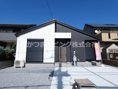 【外観】 | 小山市城東2期 | 人気の平屋新築住宅♪おしゃれな内外観をぜひご見学ください♪