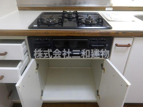 モアコート和光の設備|コンロ、グリル　※2025年9月撮影