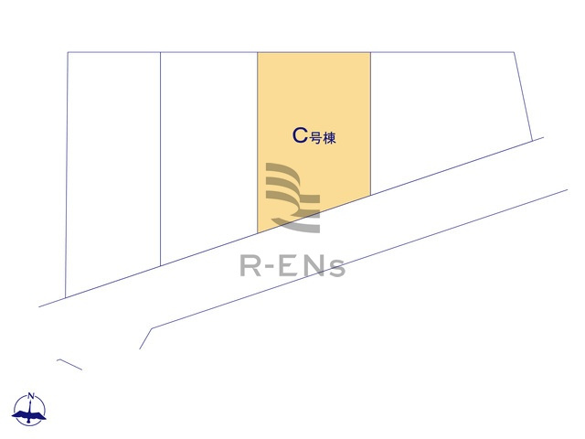【区画図】 | 練馬区東大泉３丁目　新築戸建て　C号棟 | C号棟：周辺の教育施設も充実、子育てしやすいエリアです