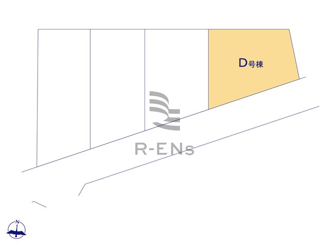 【区画図】 | 練馬区東大泉３丁目　新築戸建て　D号棟 | D号棟：周辺の教育施設も充実、子育てしやすいエリアです