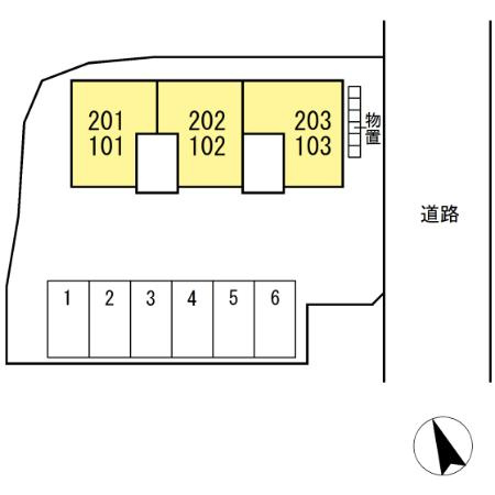 セジュールさくらの区画図