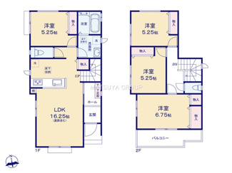 【間取り】 | ハートフルタウン岡崎市福岡町3期　A号棟