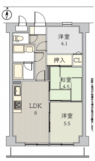 【間取り】 | ライオンズマンション西武立川