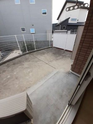 【庭】 | トビアスガーデン南沖洲Ｂ | お庭の付いた物件です