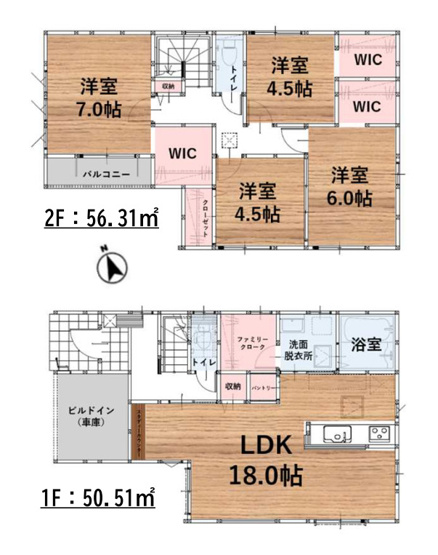 【間取り】 | 福岡市早良区原4丁目1期　1号棟（全2棟）【仲介手数料無料・0円】 | 平日、土日祝日もお好きな日時にご見学可能です。お気軽にお問合せ下さい。