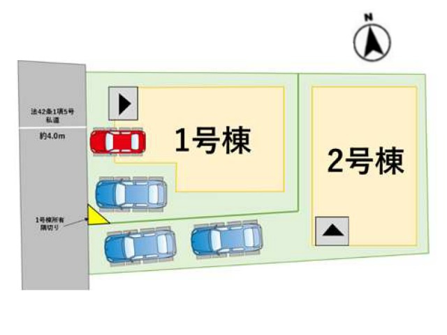 【区画図】 | 福岡市早良区原4丁目1期　2号棟（全2棟）【仲介手数料無料・0円】 | 区画図です。2号棟