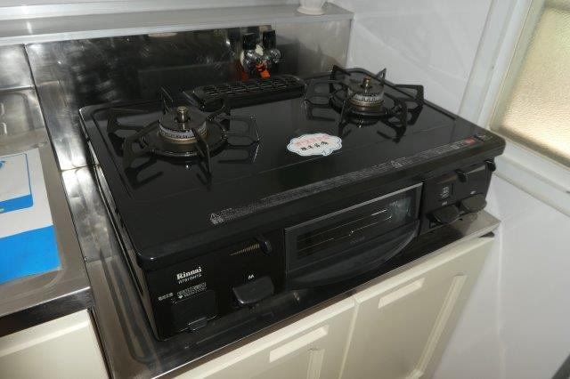 グリーンヒルズＦのキッチン|２口ガスコンロ