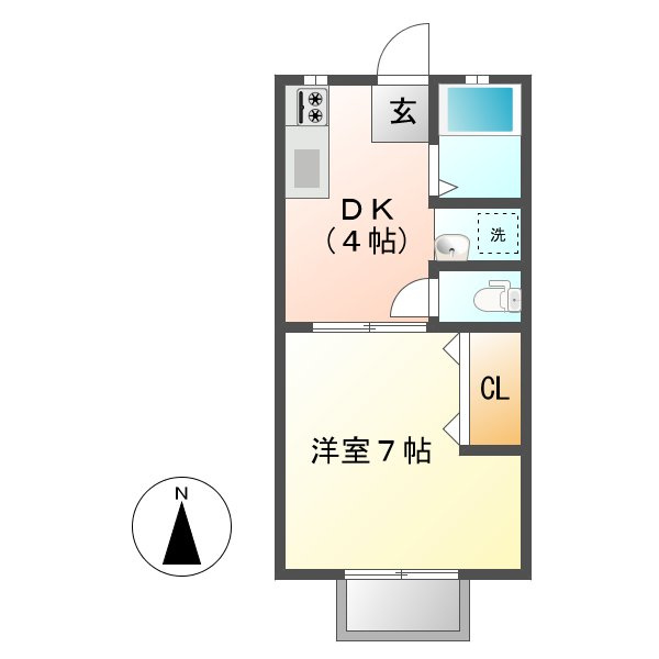 グリーンヒルズＦの間取り