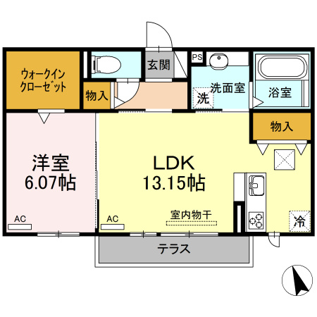 メゾンＭＩＮＡＭＩ　Ⅱ　　刈谷市近郊の賃貸ならクラスホーム刈谷店の間取り