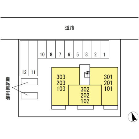 メゾンＭＩＮＡＭＩ　Ⅱ　　刈谷市近郊の賃貸ならクラスホーム刈谷店の区画図