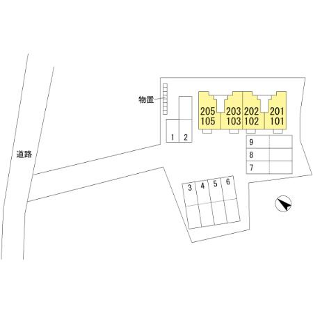 パインヒルズの区画図