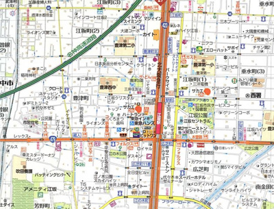 【地図】 | ファーストフィオーレ江坂公園