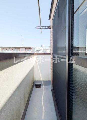 ミレーネ新小岩のバルコニー