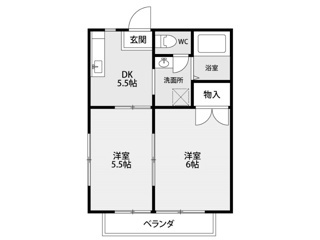 メゾン坂左右の間取り