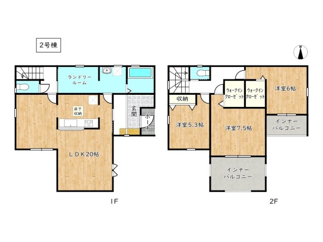 【間取り】 | 姫路市御立中4期／全2棟