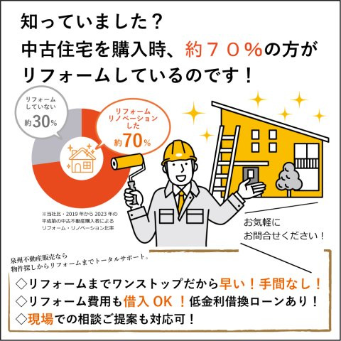 阪南市自然田　中古戸建のその他|中古住宅購入からリフォームまで、スムーズにご相談いただけます。お気軽にご相談ください。