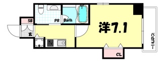 【間取り】 | ビエント花隈