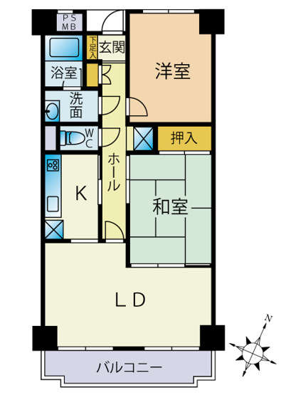 【間取り】 | ビューパレー三島 中古マンション EM05910 | ビューパレー三島　間取り図