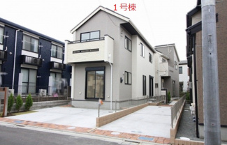 【外観パース】 | 府中市四谷４丁目　全５棟　１号棟　仲介手数料無料 | 外観パースです。