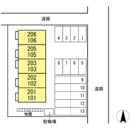 レ・セーナの区画図
