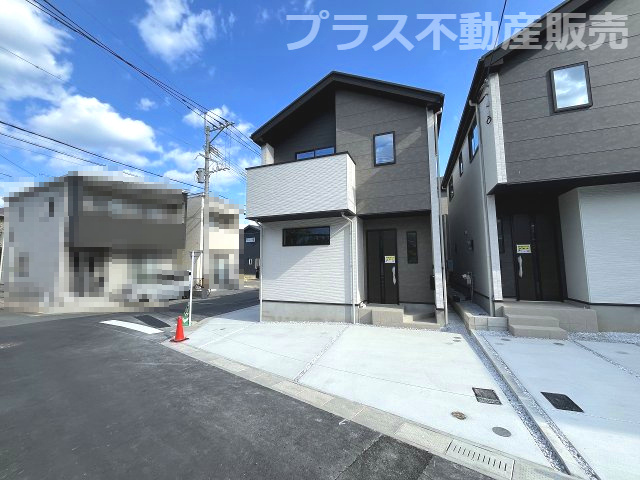 【外観】 | 福岡市西区今宿東1丁目1期　1号棟（全3棟）【仲介手数料無料・0円】 | 現地写真。プラス不動産販売なら、現場の全ての棟をまとめてご見学頂けます。