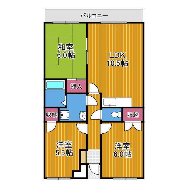 ウイングヒルズ羽曳野の間取り