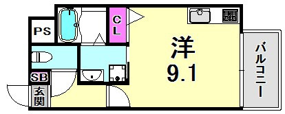 ARPEGGIO三宮の間取り