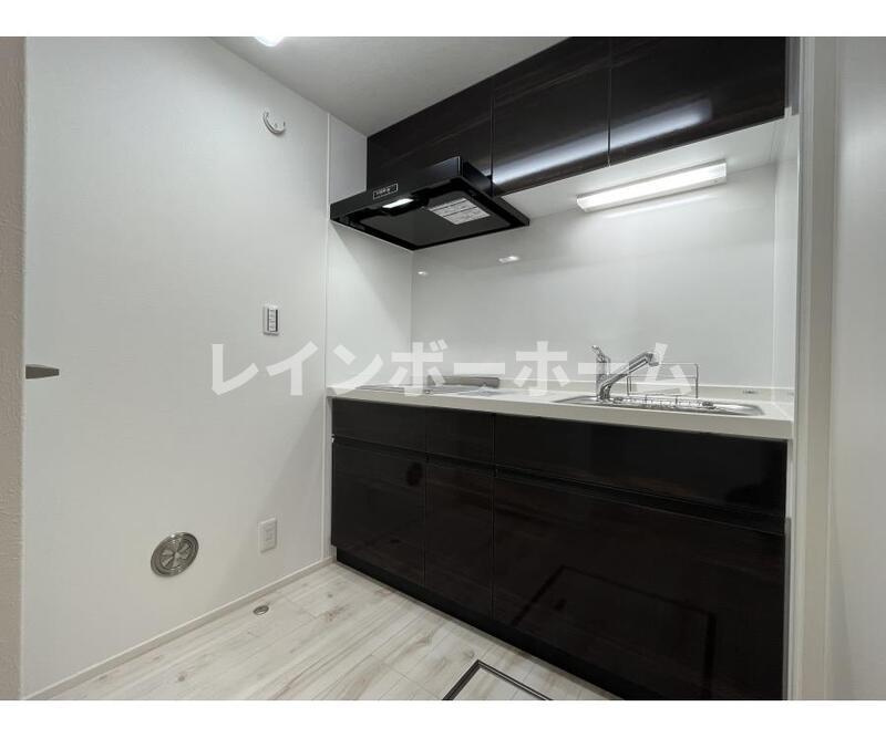 【仲介手数料：50％OFF】対象物件！のキッチン|コンパクトなキッチンで掃除もラクラク