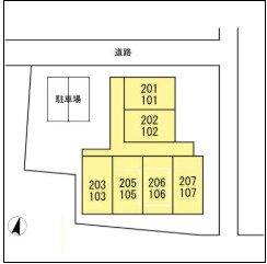 ハイツ暁苑の区画図