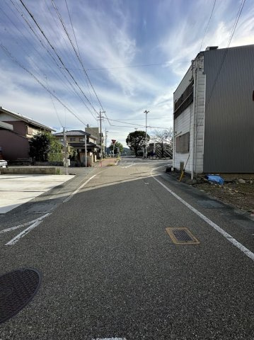 土地　長良福光の前面道路含む現地写真