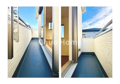 【バルコニー】 | 葛飾区東水元3丁目新築分譲住宅 | バルコニー×2