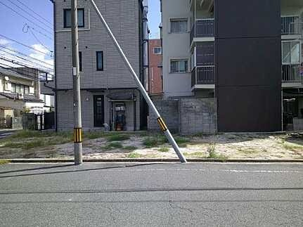 広島市西区三篠北町　土地(JS)の前面道路含む現地写真