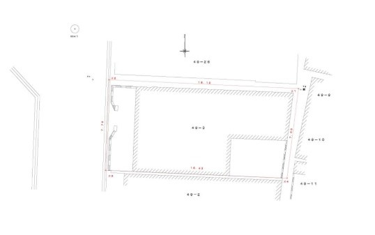 大阪市旭区大宮2丁目　土地の区画図