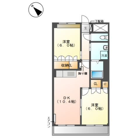 アプローズ　宮町　　刈谷市近郊の賃貸はクラスホームの間取り
