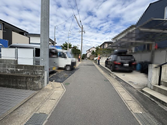 【その他】 | 那珂川市片縄北5丁目2期　1号棟（全1棟）【仲介手数料無料・0円】 | 現地写真。前面道路です。