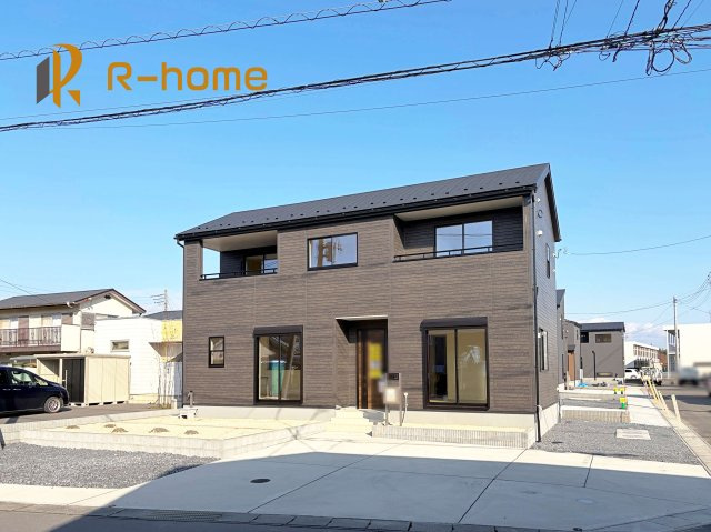 ひたちなか市稲田10期　新築戸建て　1号棟の外観|ご予約を頂ければ、『平日』はもちろん『早朝』や『夜間』もご見学可能です♪お気軽にお申し付けください♪
