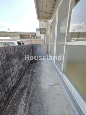 セジュール梅ノ木B棟の庭