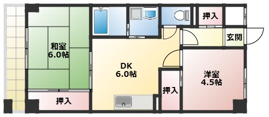 グランツ垂水の間取り