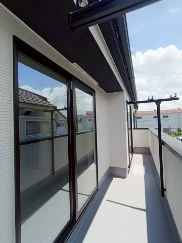 三郷市　彦成1丁目　新築戸建　全2棟　のバルコニー|施工例です